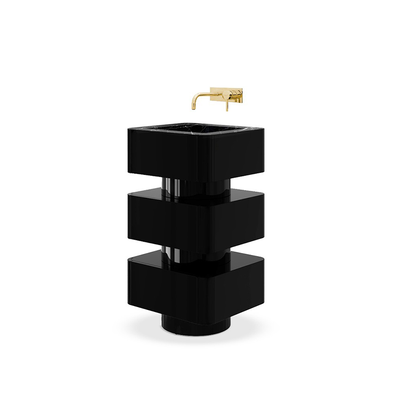 حوض غسيل للحمام مصنوع من الفولاذ المقاوم للصدأ على شكل ذهبي