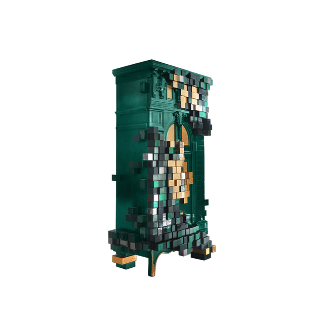 خزانة قاعة فريدة من نوعها لفيلا كبيرة، خزانة جانبية عالية مع درج تخزين